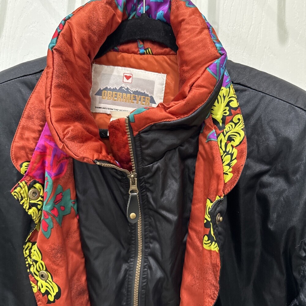 Vintage Obermeyer Women’s Ski Jacket Size 10 Medium Retro Winter Snowboard Coat - Picture 2 of 12